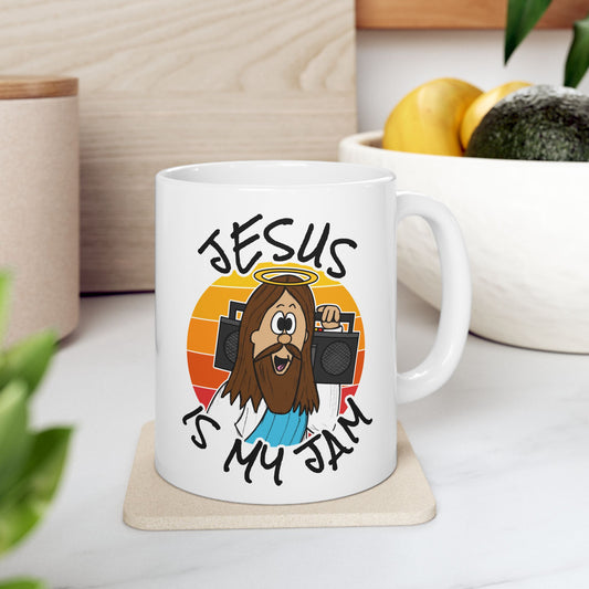 Jesus Is My Jam Mug - Christian Youth Leader Mug - Funny Church Gift (USA)