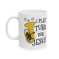 Christian Tuba Mug - I Play Tuba For Jesus - Church Tuba Player Gift
