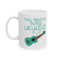 Dentist Ukulele Mug - This Dentist Plays Ukulele - Uke Player Gift For Dentist (USA)