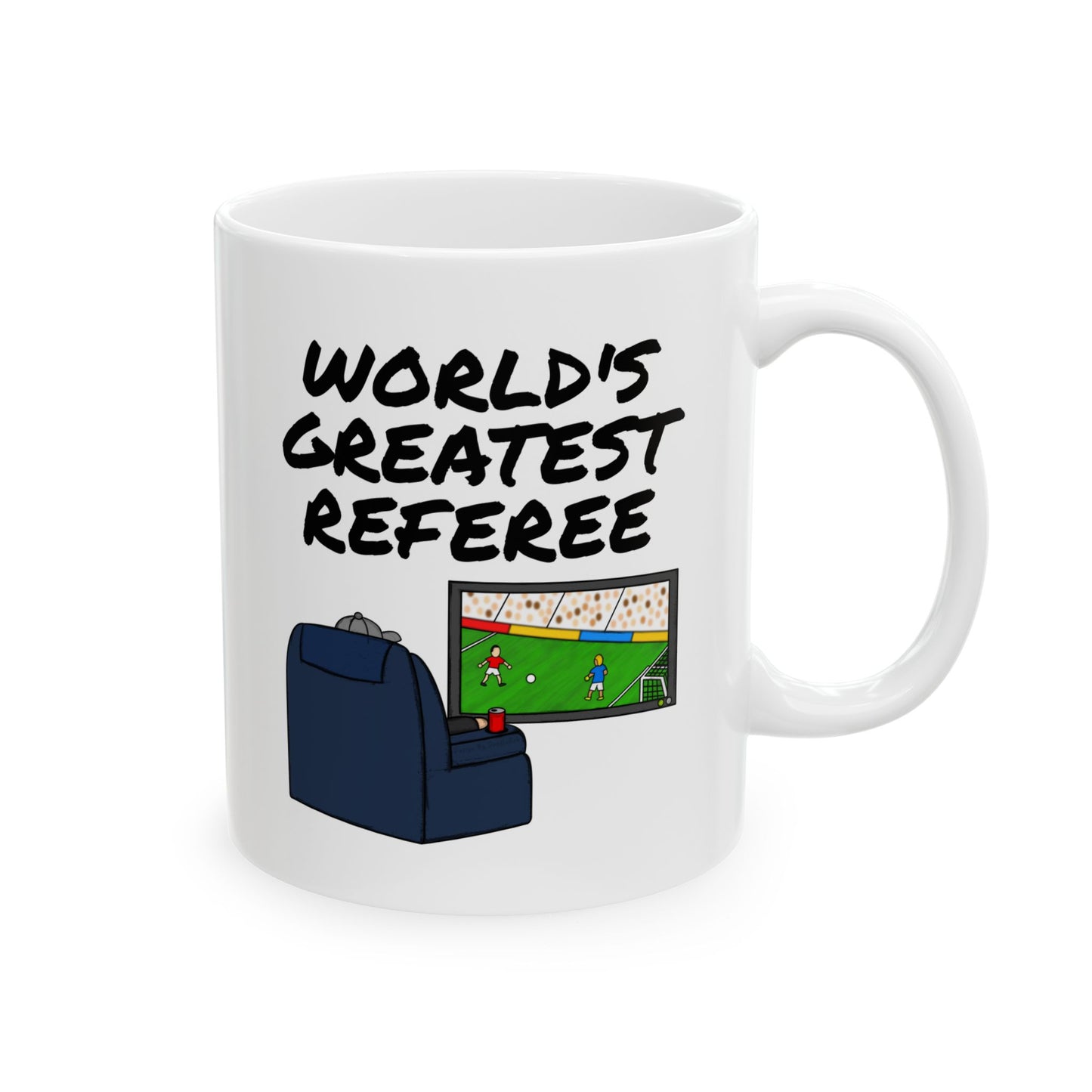 Soccer Referee Mug - World's Greatest Referee - Funny Soccer Gift (USA)