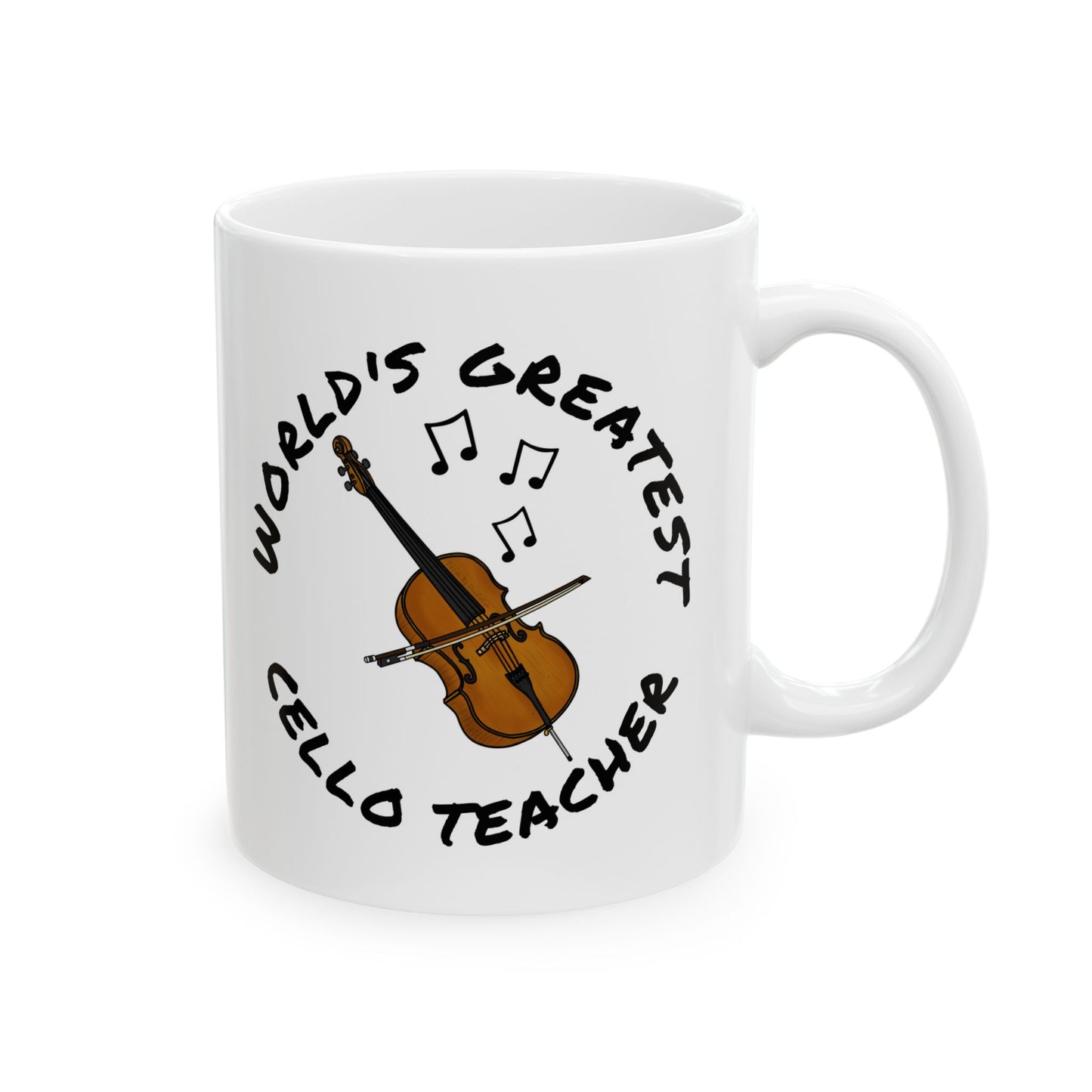 Cello Teacher Mug - World's Greatest Cello Teacher - String Teacher Gift (USA)