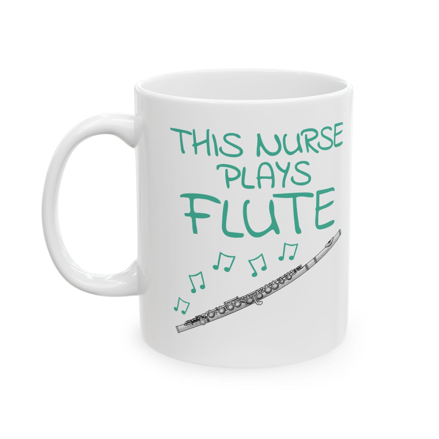 Nurse Flute Mug - This Nurse Plays Flute - Flutist Gift For Nurse (USA)