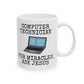 Christian IT Technician Mug - Computer Technician, For Miracles, Ask Jesus - Funny Church Tech Mug (USA)