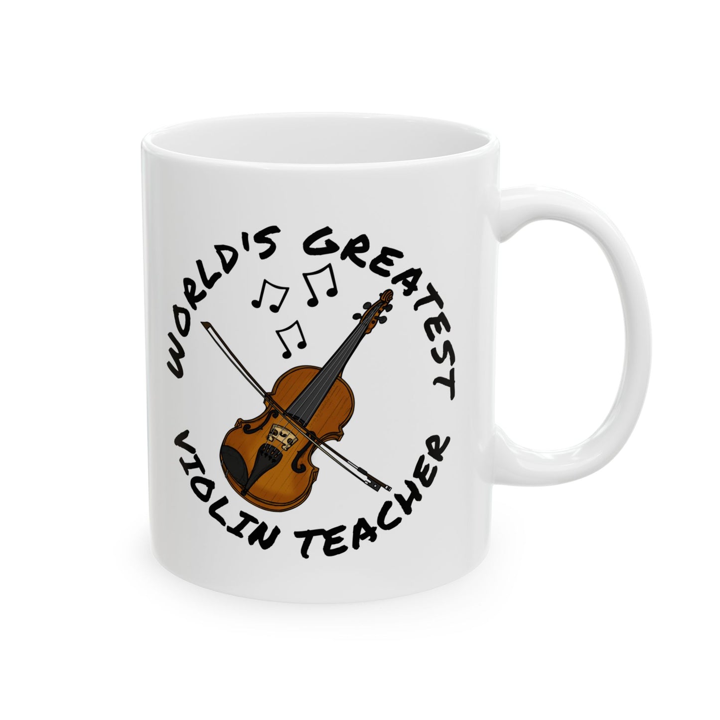 Violin Teacher Mug - World's Greatest Violin Teacher - String Teacher Gift (USA)