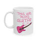 Girl's Electric Guitar Mug - This Girl Plays Guitar - Female Guitarist - Musician Gift For Her (USA)