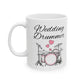 Wedding Drummer Mug - Drum Kit Wedding Mug - Wedding Musician Gift (USA)