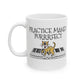 Cat Piano Mug - Practice Makes Purrrfect - Gift For Pianist - Piano Teacher Mug (USA)