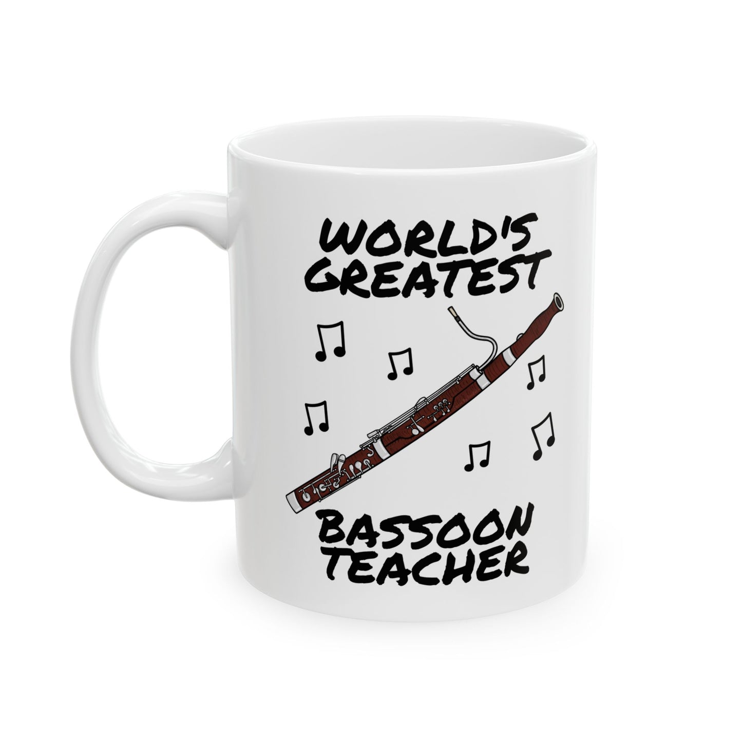 Bassoon Teacher Mug - World's Greatest Bassoon Teacher - Woodwind Teacher Gift (USA)