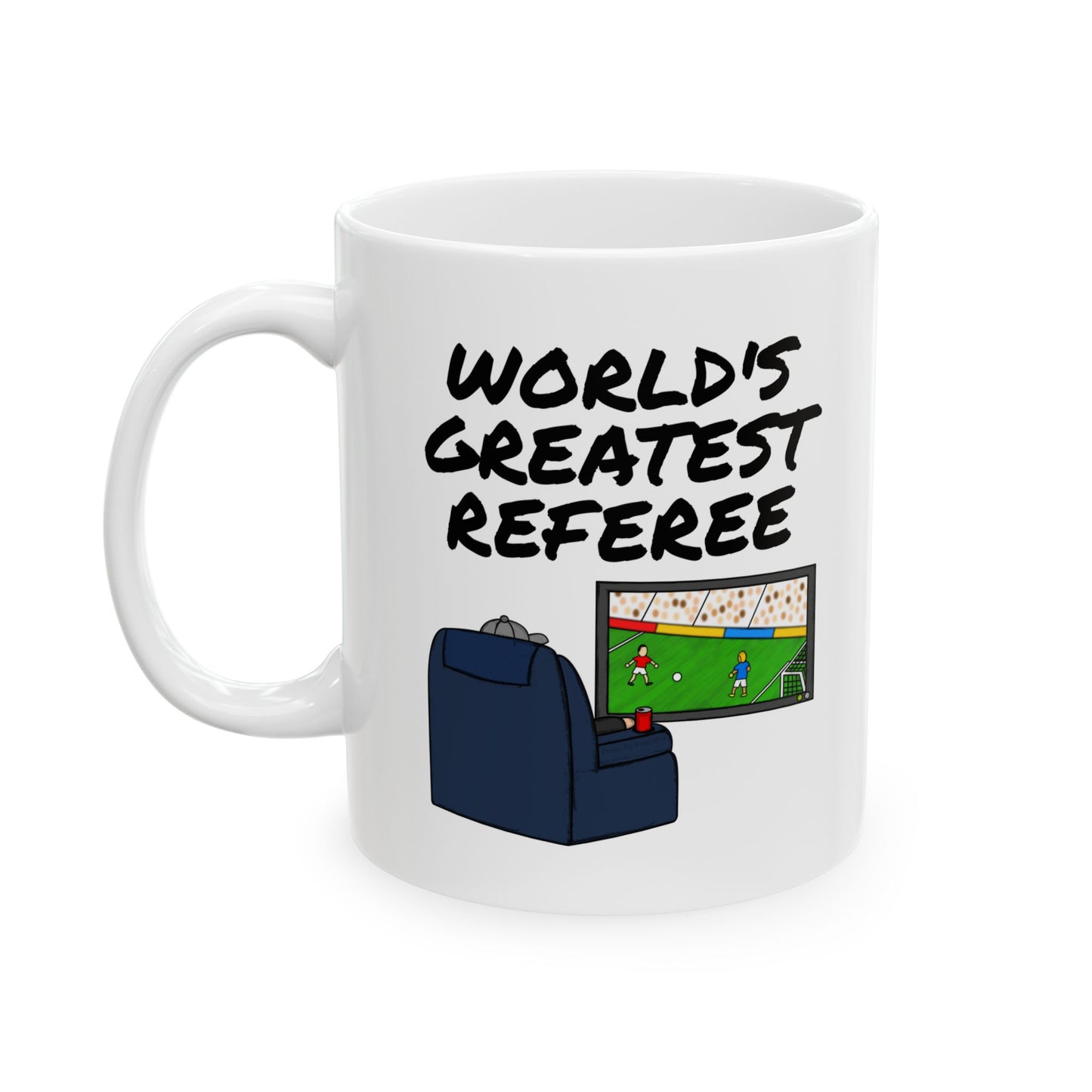 Soccer Referee Mug - World's Greatest Referee - Funny Soccer Gift (USA)