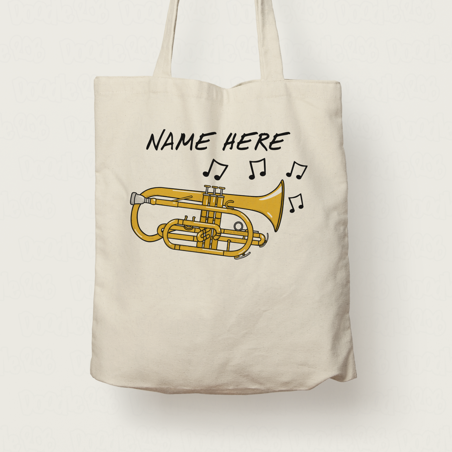 Cornet Personalised Tote Bag - Gift For Cornetist - Brass Musician Custom Gift