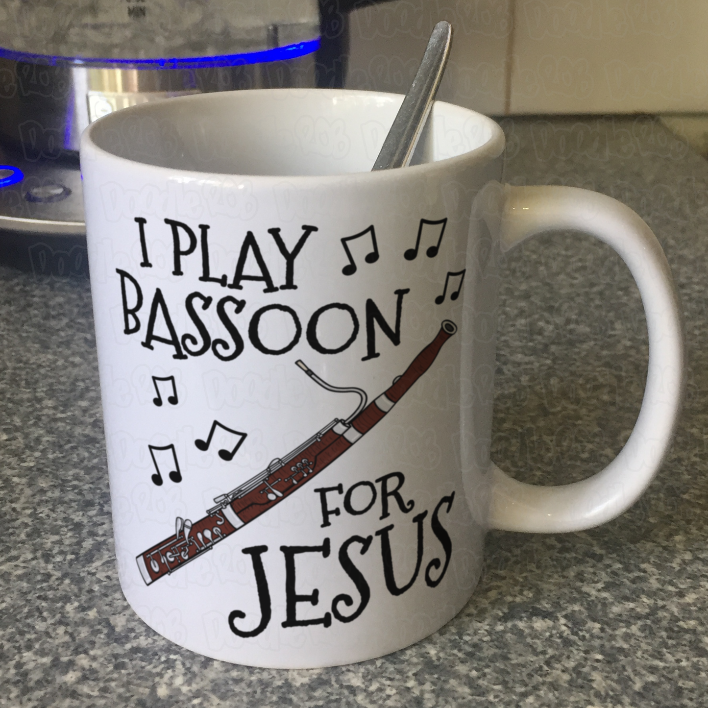 Christian Bassoon Mug - I Play Bassoon For Jesus - Church Bassoonist