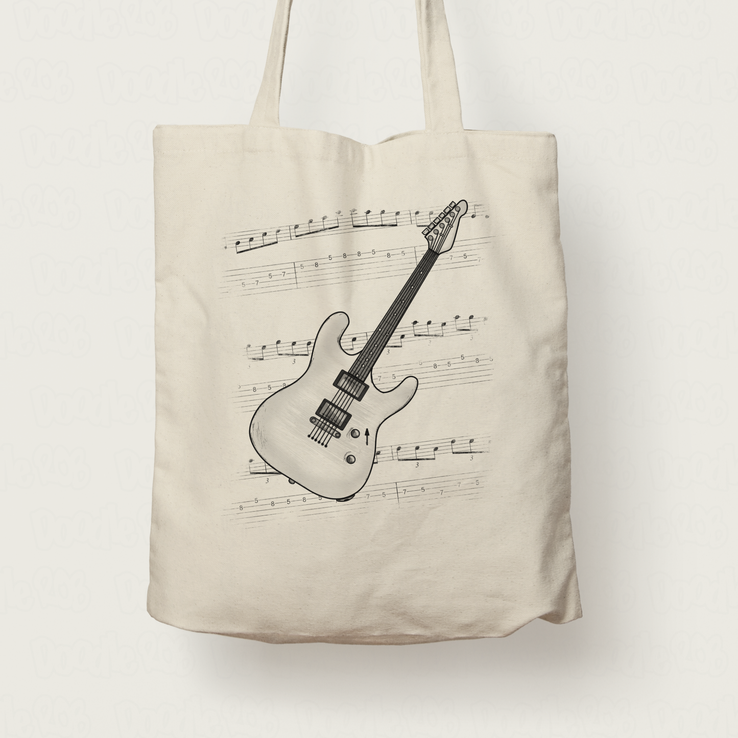 Electric Guitar Tote Bag - Gift For Guitarist - Guitar Teacher Gift