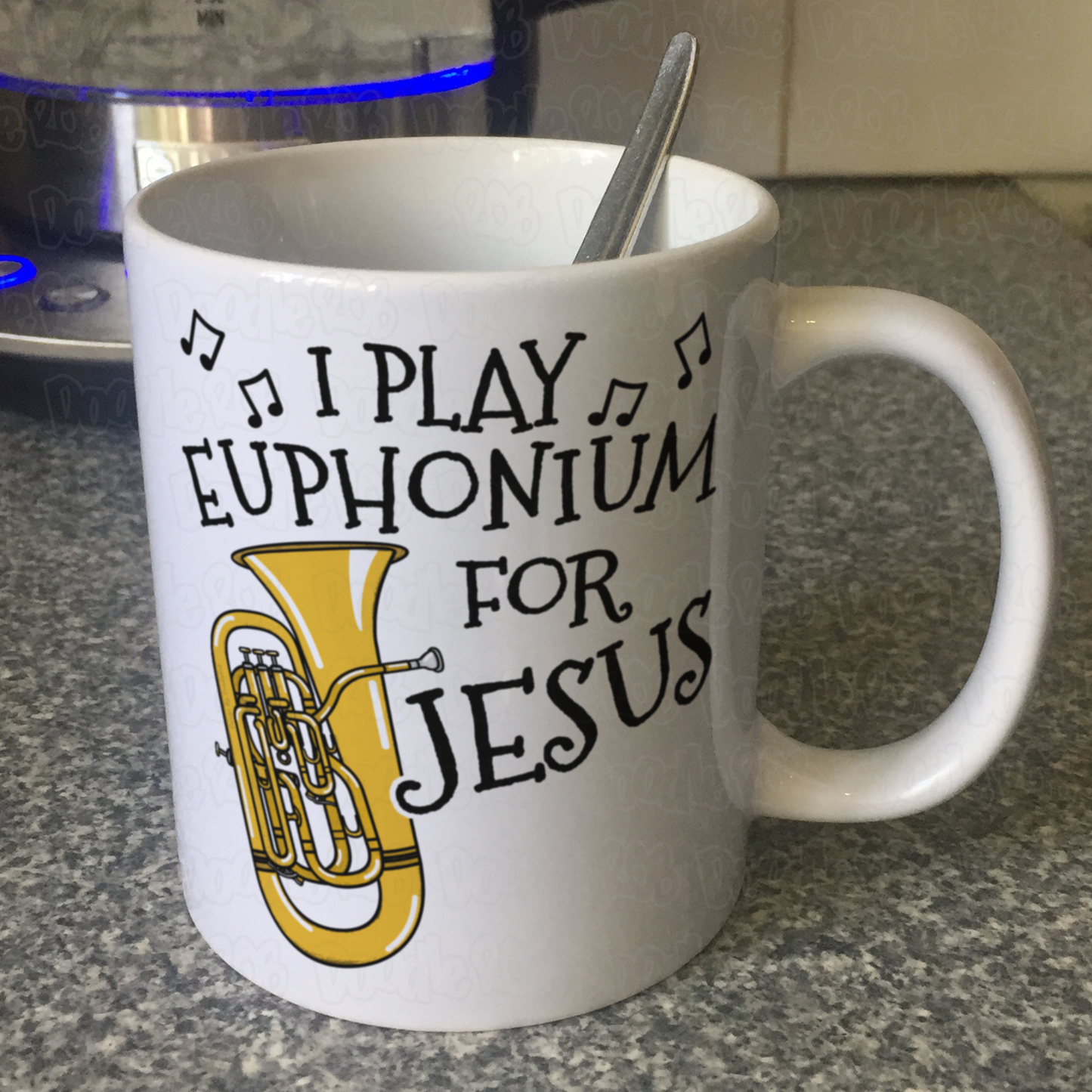 Christian Euphonium Mug - I Play Euphonium For Jesus - Church Brass Player