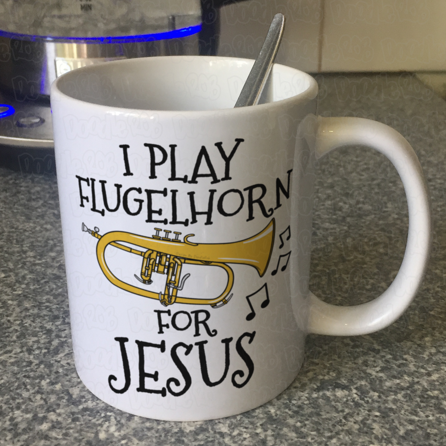 Christian Flugelhorn Mug - I Play Flugelhorn For Jesus - Church Brass Musician Mug