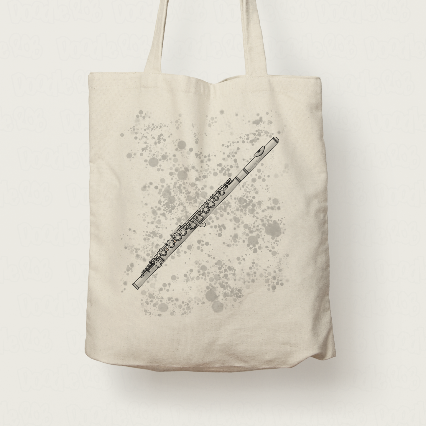 Flute Tote Bag - Gift For Flautist - Flute Teacher Gift - Woodwind Musician Bag