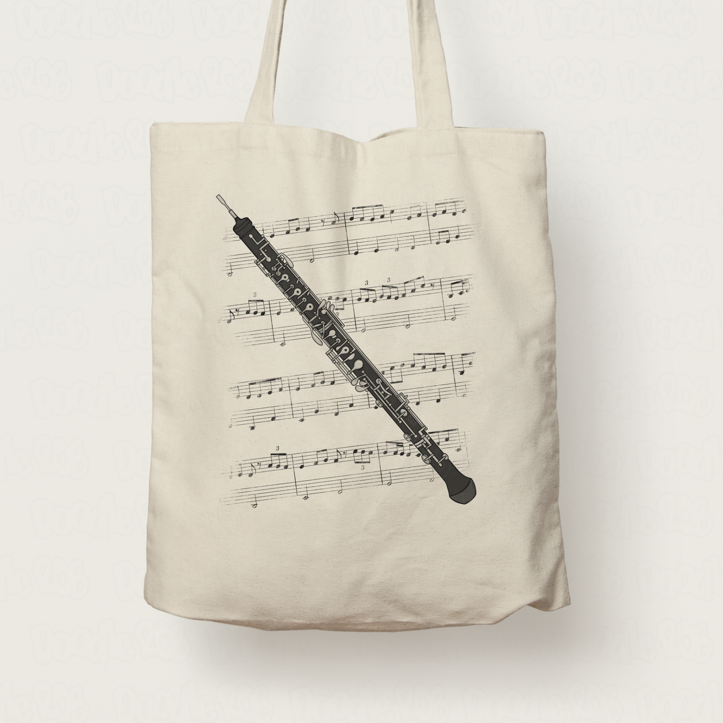 Oboe Tote Bag - Gift For Oboist - Woodwind Musician Gift (USA)