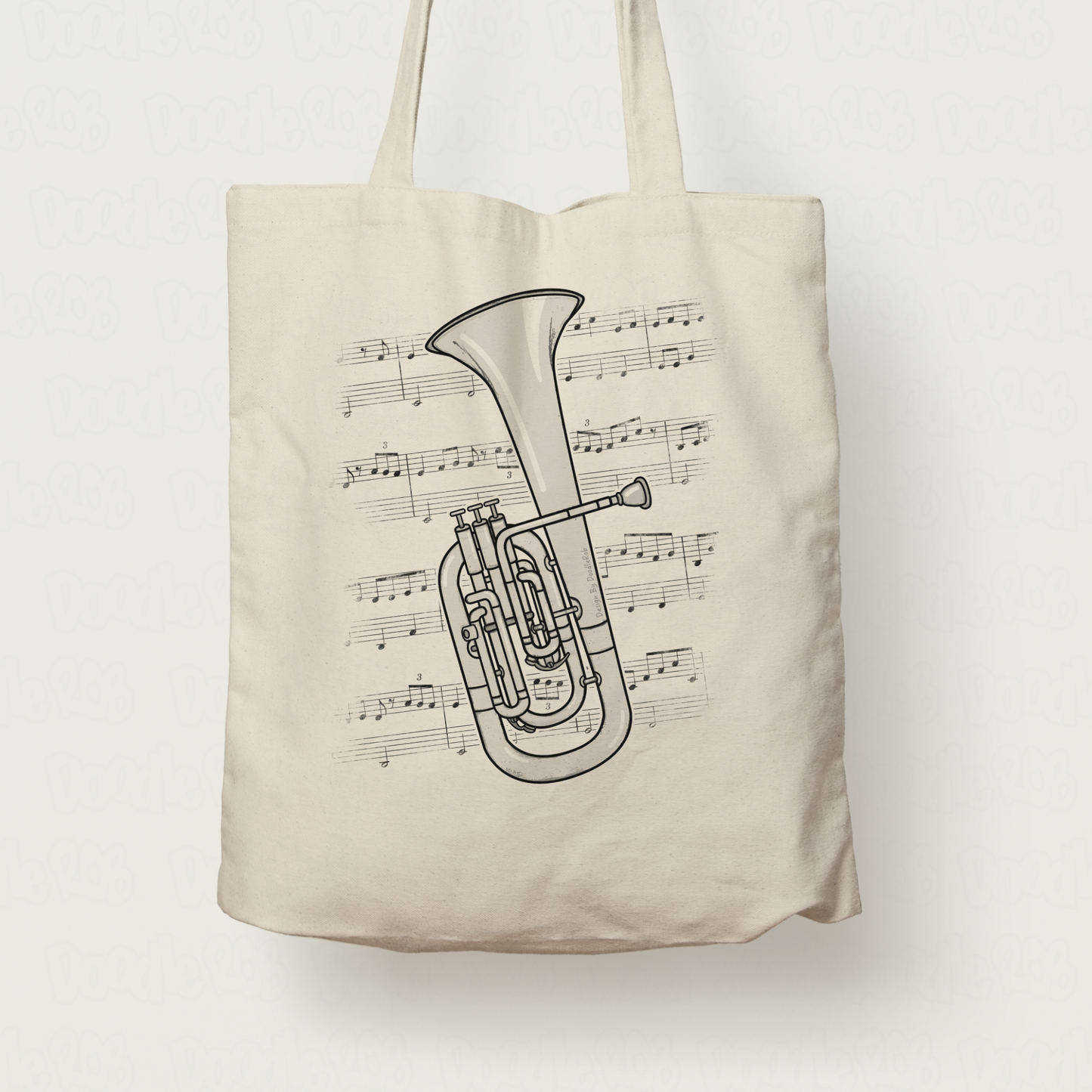 Tenor Horn Tote Bag - Gift For Horn Player - Brass Musician Gift (USA)