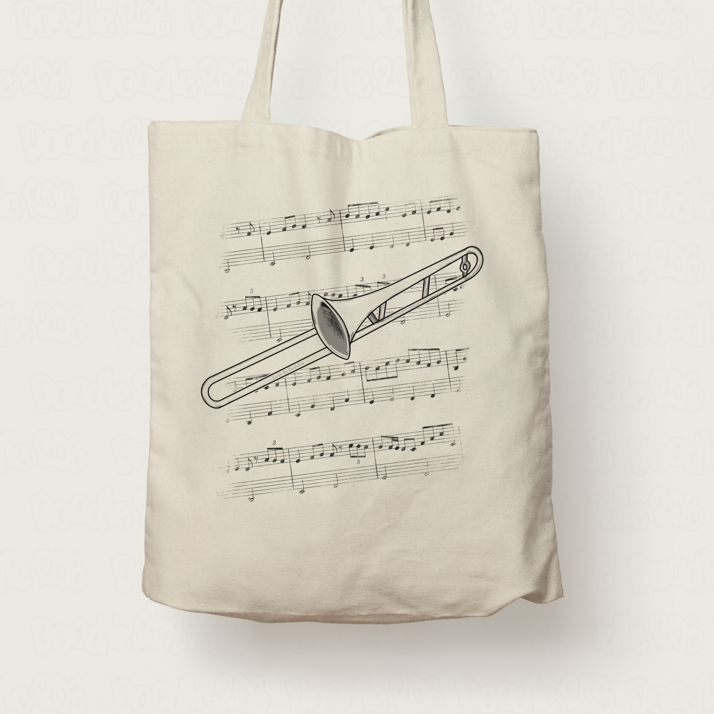 Trombone Tote Bag - Gift For Trombonist - Brass Musician Gift (USA)