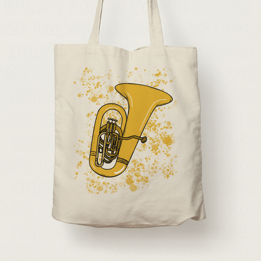 Tuba Tote Bag - Tuba Teacher Gift - Brass Player Tote Bag