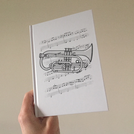 Cornet Lined Journal - Cornetist Notebook - Brass Musician Gift (USA)