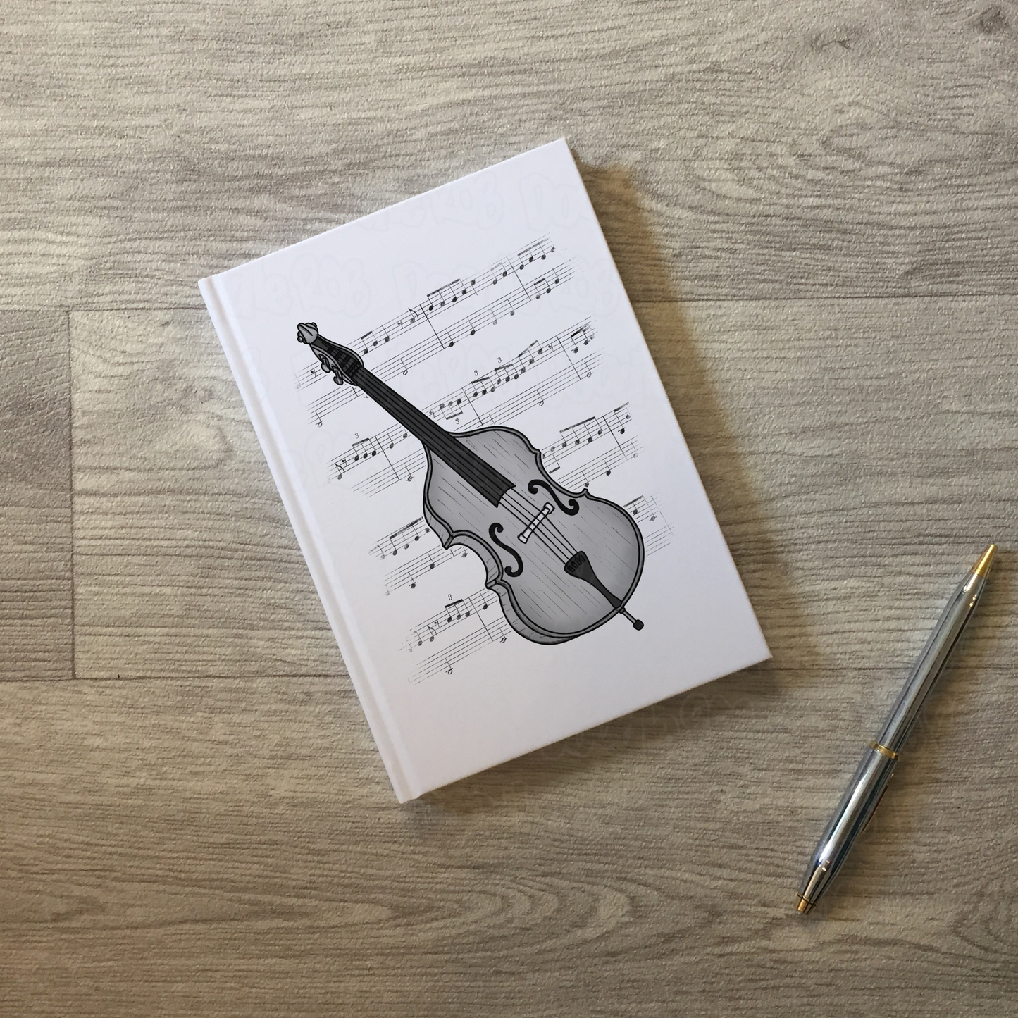 Double Bass Lined Journal - Bassist Notebook - String Musician Gift (USA)