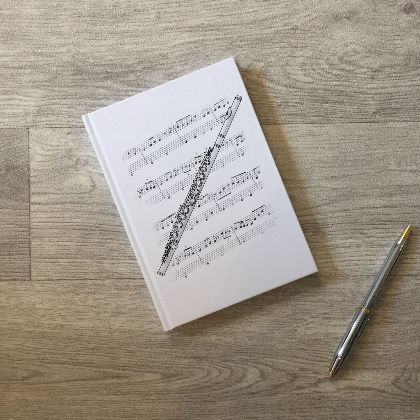 Flute Lined Journal - Flutist Notebook - Woodwind Musician Gift (USA)