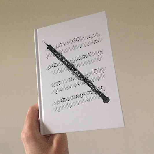 Oboe Lined Journal - Oboist Notebook - Woodwind Musician Gift (USA)