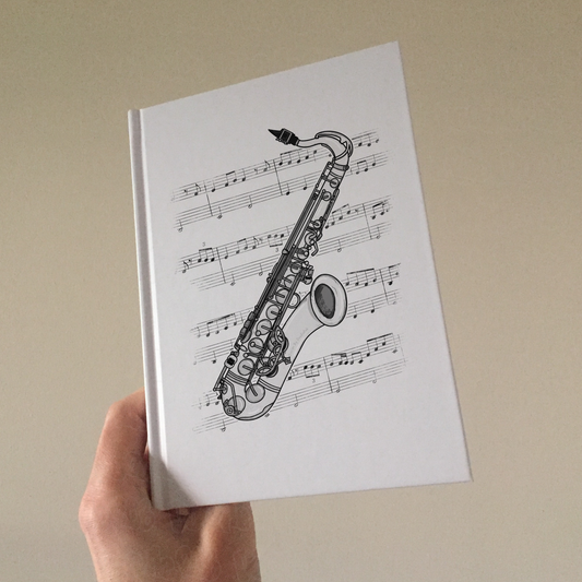 Saxophone Lined Journal - Saxophonist Notebook - Woodwind Musician Gift (USA)