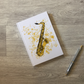 Saxophone Lined Journal (Paint Splatter) - Saxophonist Notebook - Woodwind Musician Gift (USA)