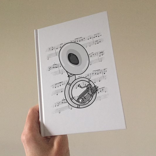 Sousaphone Lined Journal - Sousaphonist Notebook - Brass Musician Gift (USA)