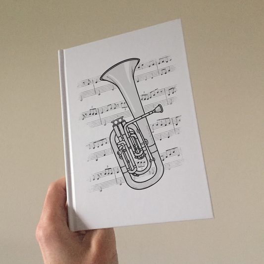 Tenor Horn Lined Journal - Horn Player Notebook - Brass Musician Gift (USA)