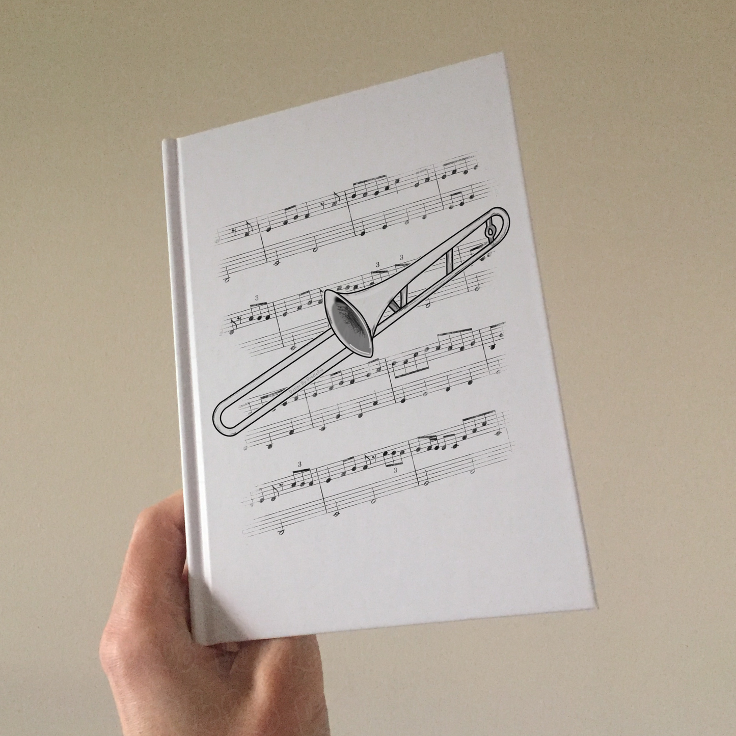 Trombone Lined Journal - Trombonist Notebook - Brass Musician Gift (USA)