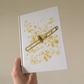 Trombone Lined Journal (Paint Splatter) - Trombonist Notebook - Brass Musician Gift (USA)