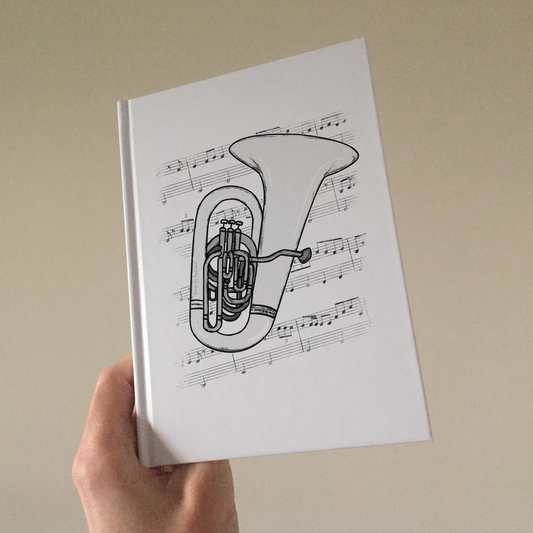 Tuba Lined Journal - Tubaist Notebook - Brass Musician Gift (USA)