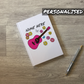 Floral Guitar Personalised Journal - Acoustic Guitarist Notebook - Custom Gift For Songwriter