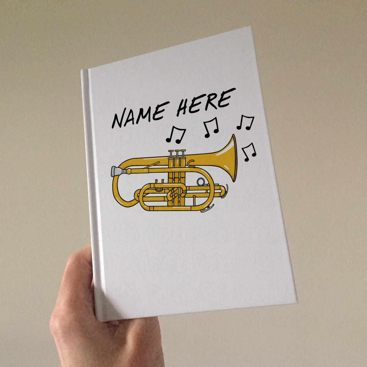 Cornet Personalised Journal - Cornetist Notebook - Brass Musician Custom Gift