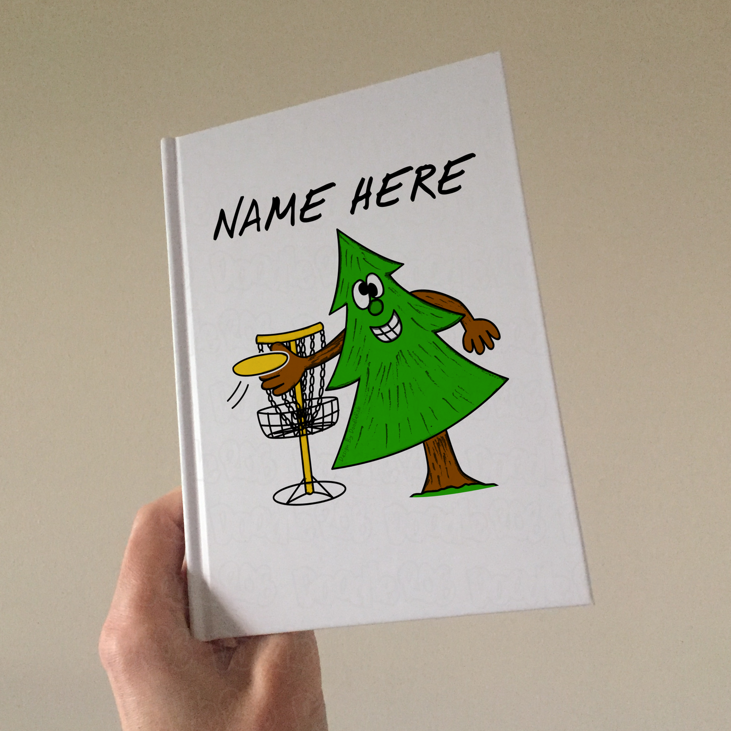 Disc Golf Personalised Journal - Custom Gift For Disc Golfer - Frisbee Golf Player Notebook Gift