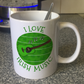 Irish Guitar Mug (Green) - I Love Irish Music - Acoustic Guitarist Mug - St Patrick's Day Gift