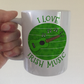 Irish Ukulele Mug (Green) - I Love Irish Music - Uke Player Mug - St Patrick's Day Gift