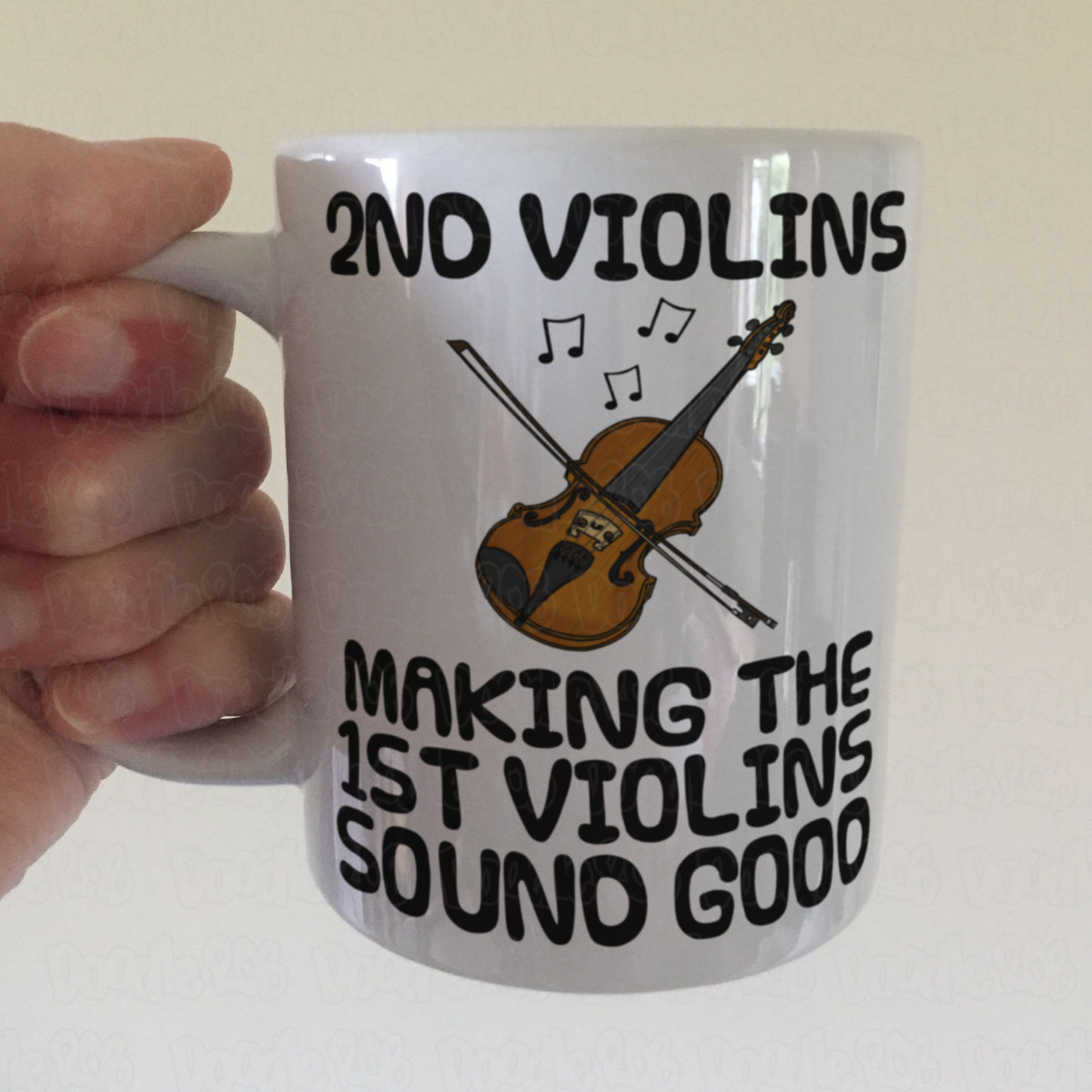 Funny Violin Mug - 2nd Violins Making The 1st Violins Sound Good - Gift For 2nd Violinist