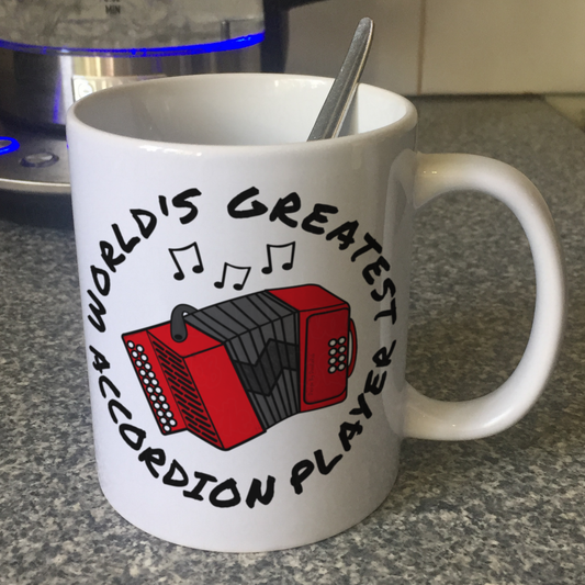 Accordion Mug - World's Greatest Accordion Player - Gift For Accordionist