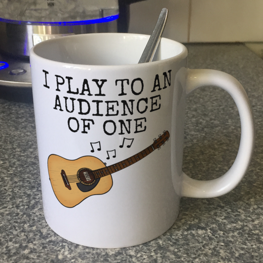 Church Guitarist Mug - I Play To An Audience Of One - Worship Leader Mug