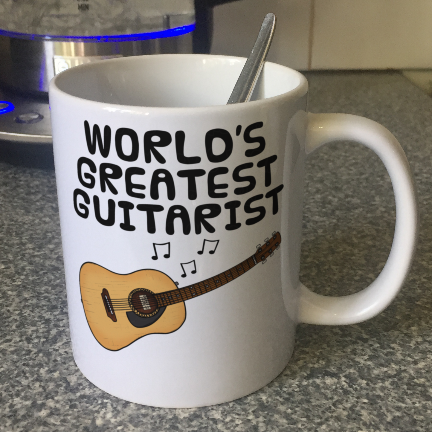 Acoustic Guitar Mug - World's Greatest Acoustic Guitarist - Guitar Teacher Gift