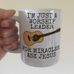 Funny Worship Leader Mug (Acoustic Guitar) - For Miracles, Ask Jesus - Christian Musician Gift