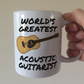 Acoustic Guitar Mug - World's Greatest Acoustic Guitarist - Guitar Teacher Gift