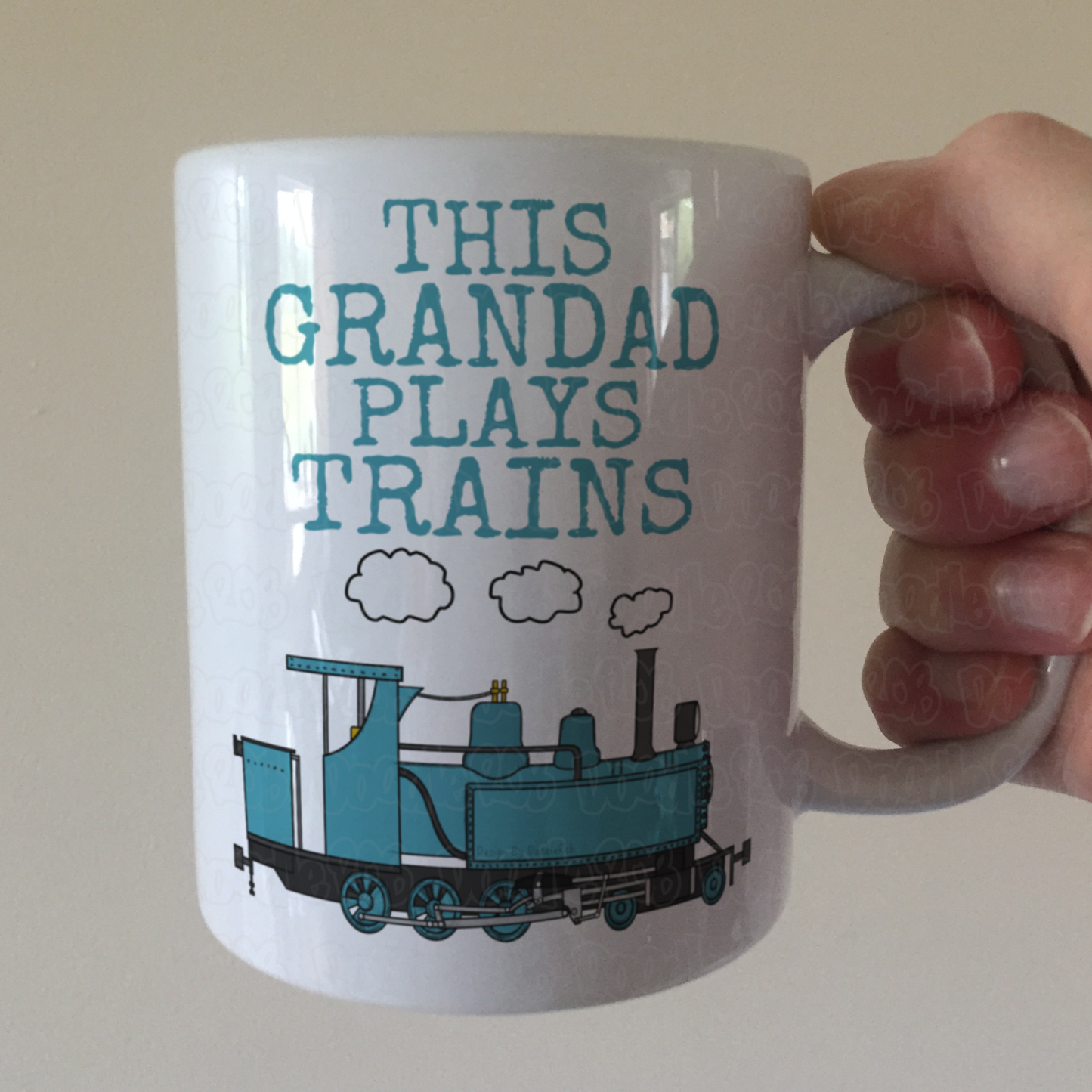 Steam Train Grandad Mug - This Grandad Plays Trains - Railway Enthusiast Gift For Father's Day