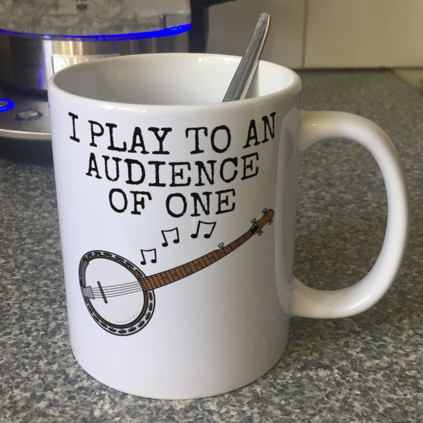 Church Banjo Mug - I Play To An Audience Of One - Christian Banjoist - Folk Musician Gift