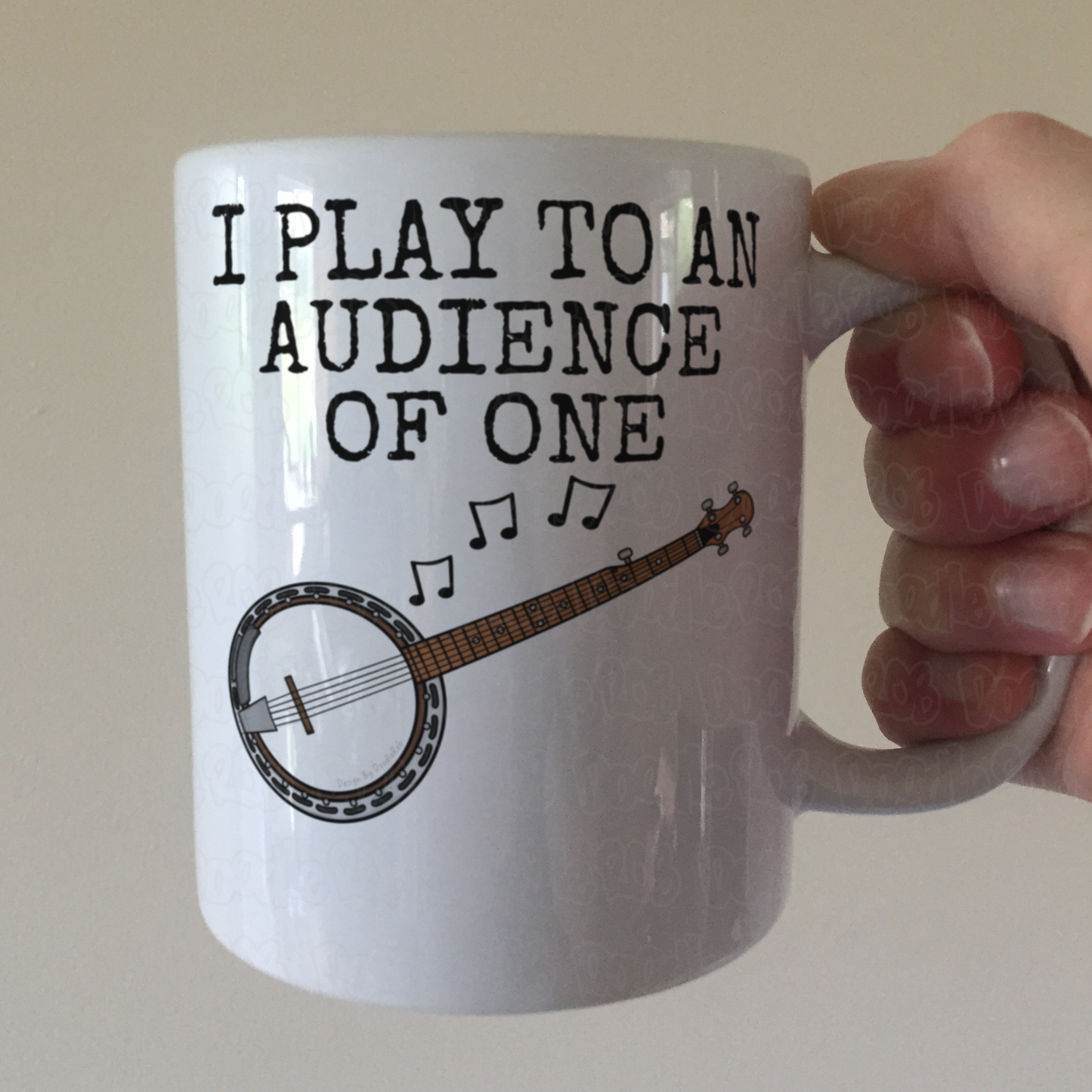 Church Banjo Mug - I Play To An Audience Of One - Christian Banjoist - Folk Musician Gift