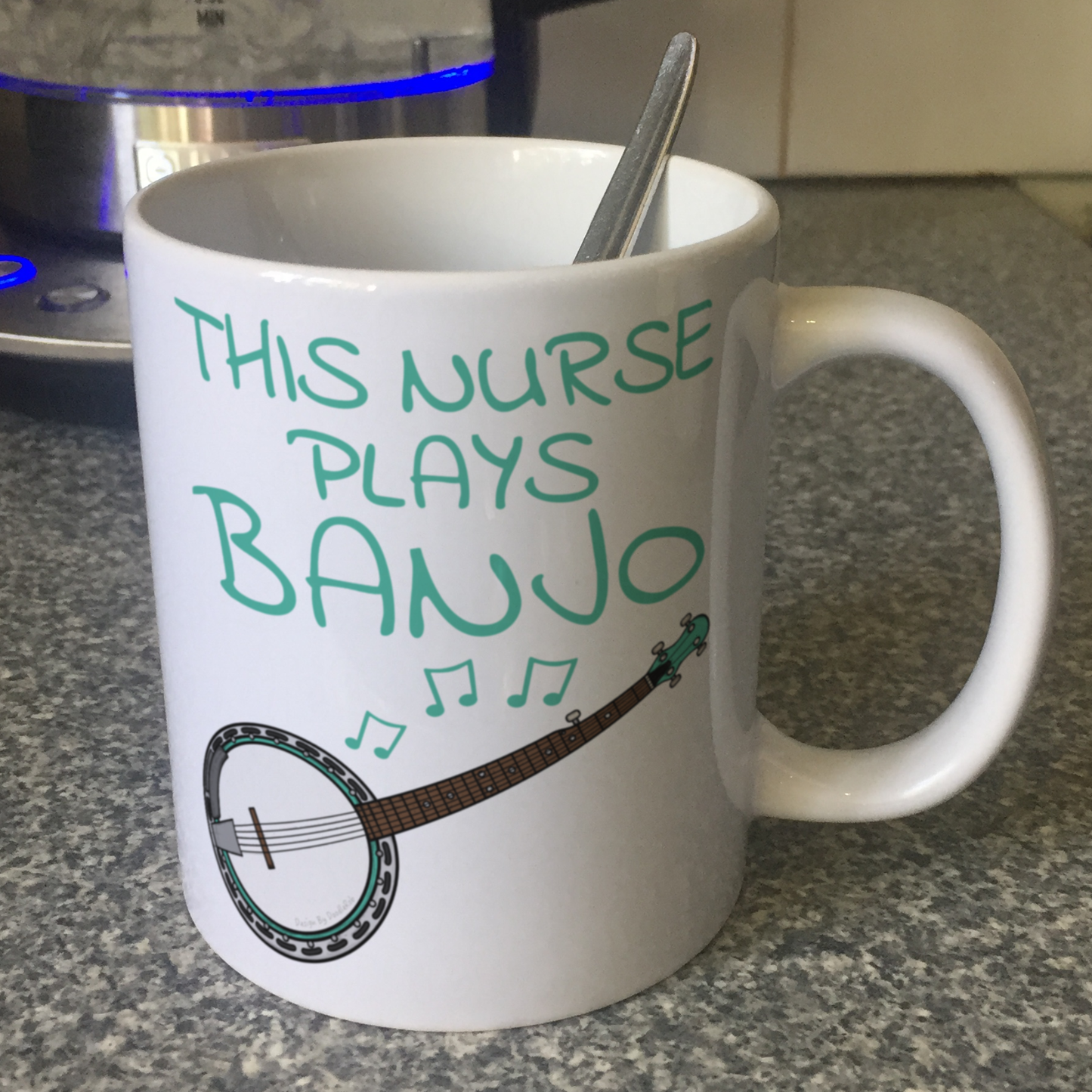 Nurse Banjo Mug - This Nurse Plays Banjo - Banjoist Gift For Nurse