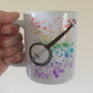 Banjo Rainbow Mug - Gift For Banjoist - Banjo Teacher Mug - Folk Musician Gift